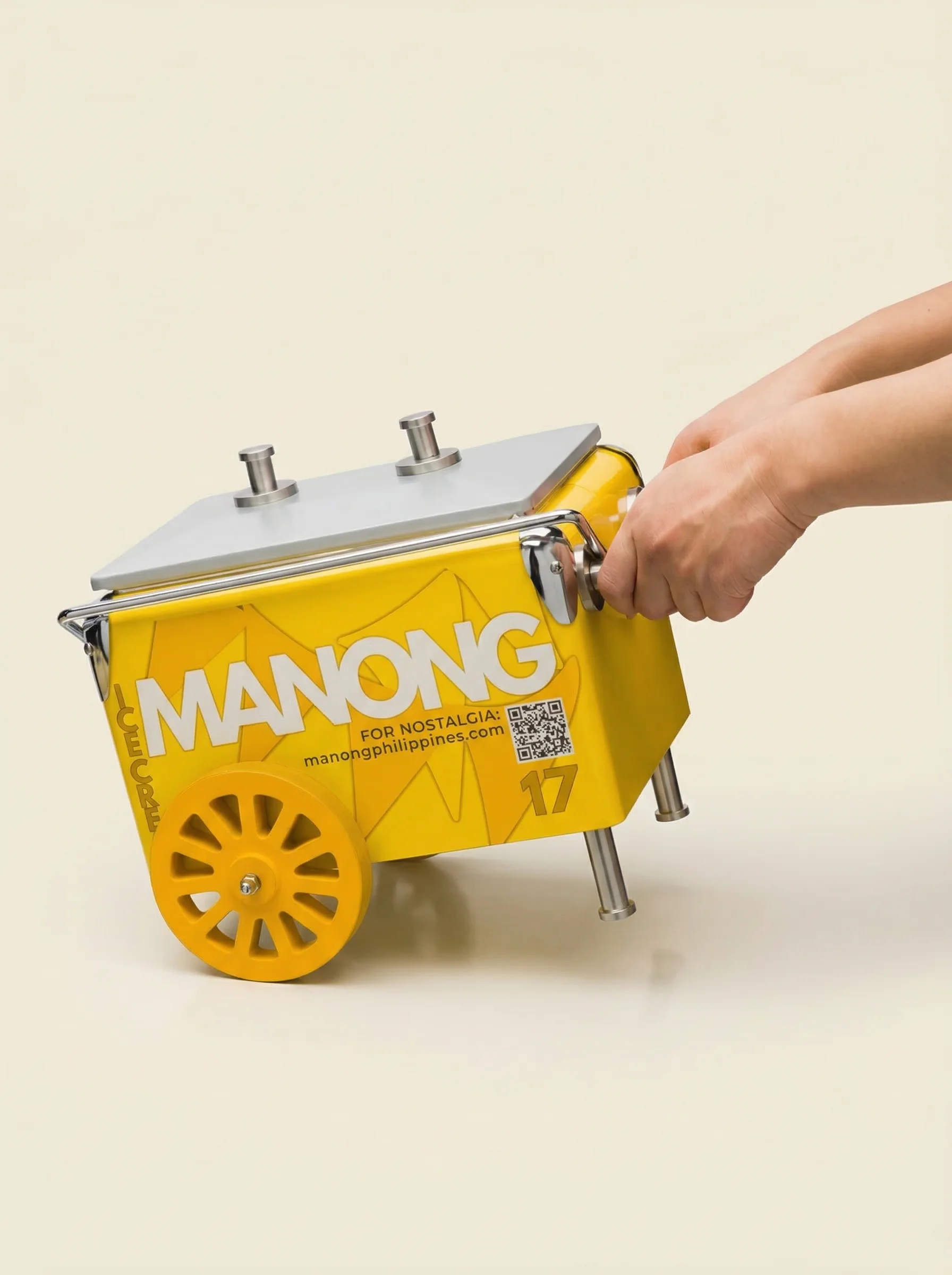 Mini Sorbetes Cart — hand carrying handle